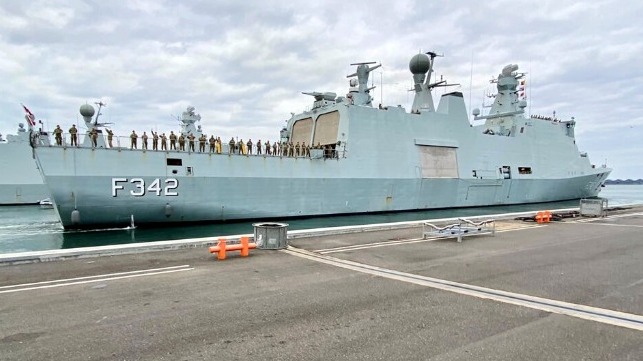 Danish frigate piracy mission in Gulf of Guinea