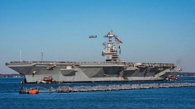 USS Ford returns to Norfolk