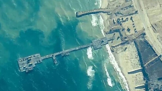 Gaza aid pier