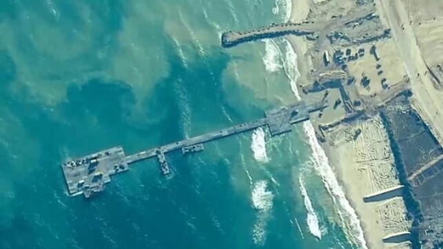 Gaza aid pier