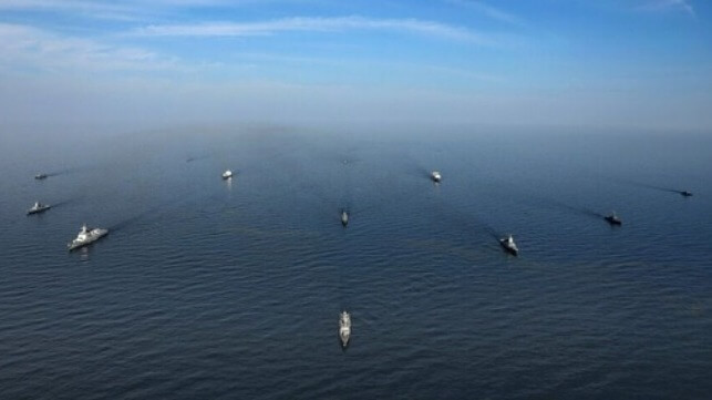 Iranian naval exercise