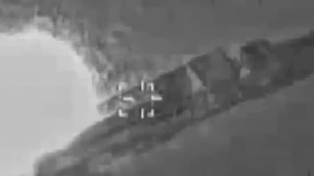 Israeli fighter destroys an Iranian ballistic missile launcher, June 14, 2025 (IAF)