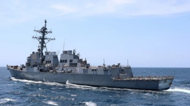 US warship