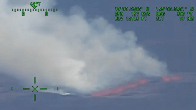 UNITED STATE Coast Guard Helps Monitor Mauna Loa's First Eruption in 38 Years Mauna Loa