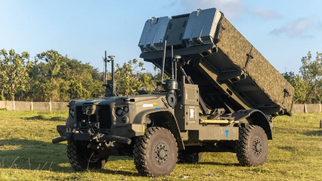 A NMESIS launcher on Batan Island for Balikatan 2025 (USMC)