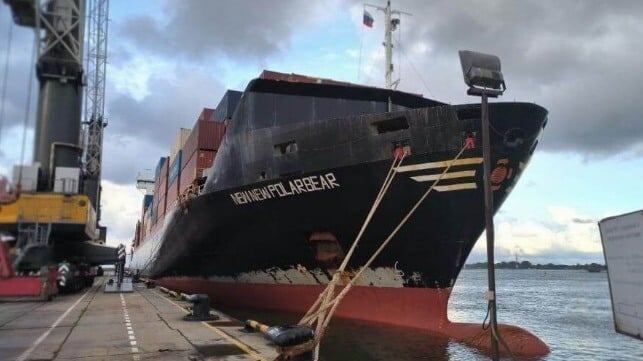 Chinese containership
