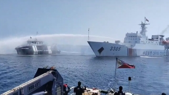 China Coast Guard water cannon