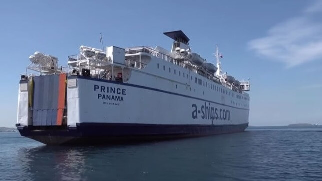 The Akdeniz, seen here as the Prince, is one of three ships recently bought by IHH (Akdeniz)