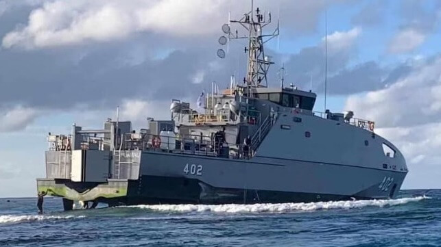 Fiji grounded patrol boat
