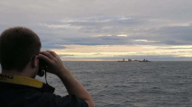 Royal Navy monitors Russian ships in Scotland