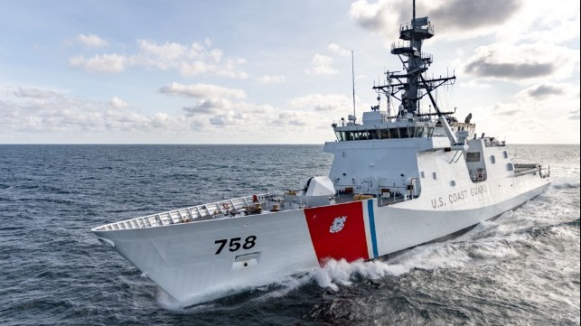 newest USCG cuter undergoes sea trials