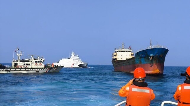 Taiwan detains suspicious cargo ship