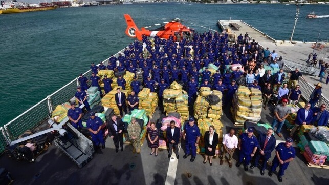 USCG narcotics offload in Florida