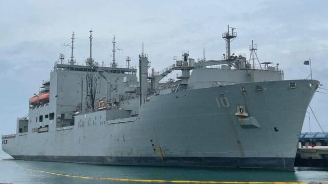 US Navy repairs ship in India for first time 