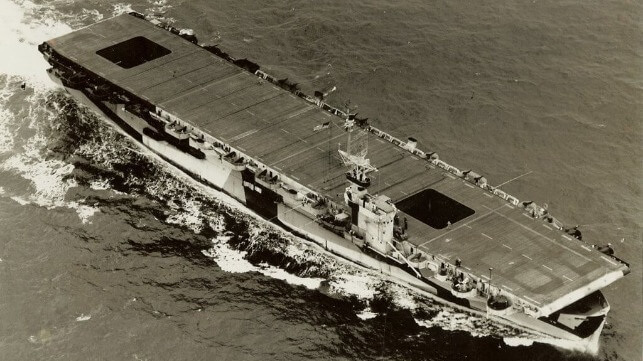 Escort carrier USS Ommaney Bay, July 1944 (USN)