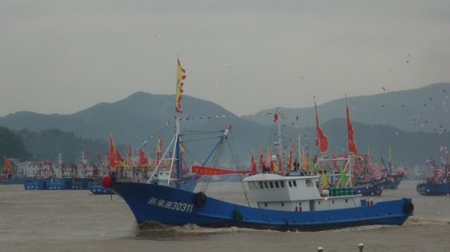 chinese fishing boats