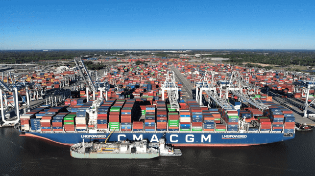 LNG bunkering at Port of Savannah (Georgia Ports Authority / SEA-LNG)