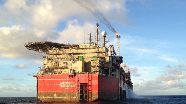 Northern Endeavour in better days, when the FPSO was still operating (Australian gov't file image)