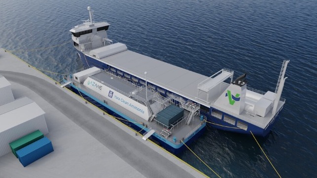 Scandinvaian ammonia bunkering netowrk