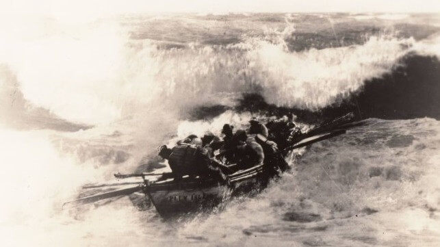 Lifesaving boat launch