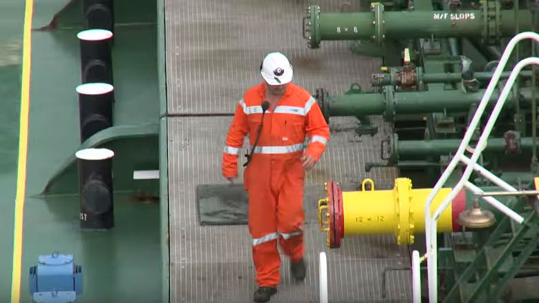 seafarer on tanker