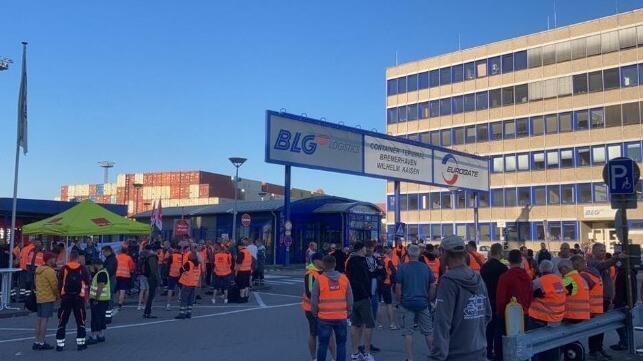 German port strikes