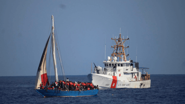 Coast Guard interdicts migrant vessel off Haiti, January 27, 2022