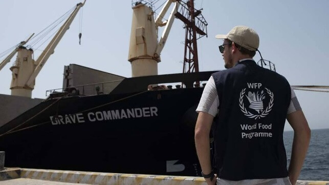 WFP grain ship