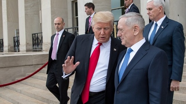 Trump and Mattis in 2017