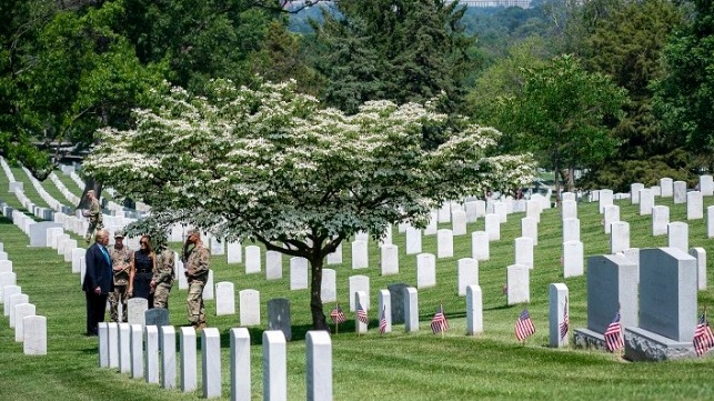 Donald Trump at Arlington National Cemetery