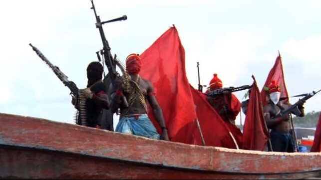 pirats board bulker in Gulf of Guinea