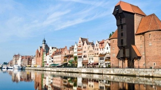 Gdansk in Poland is one of the ports in the Baltic Sea.