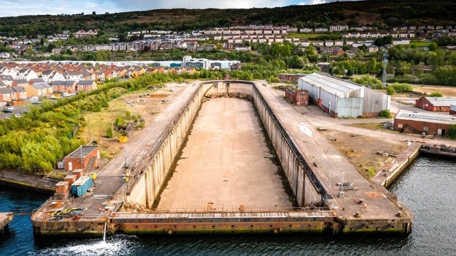 ship recycling facility atfamed Scottish dry dock