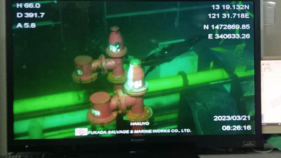 Photos: Salvor Confirms Location of Leaking Philippine Shipwreck
