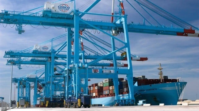 container terminal COSCO