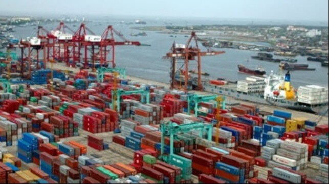 Shanghai container throughput 