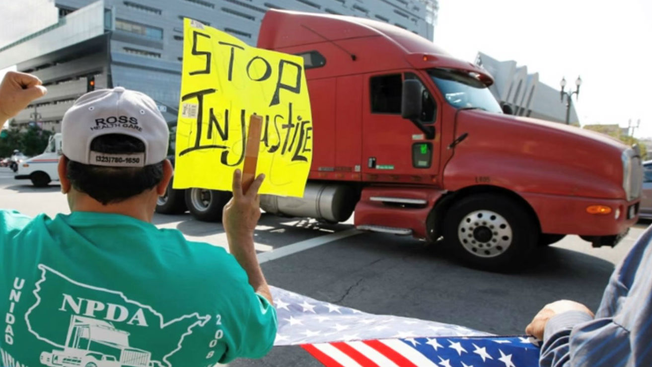 Truckers Striking