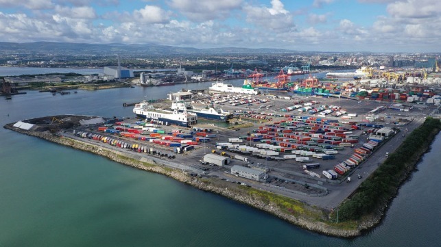 Dublin Ireland port expansion with largest container terminal