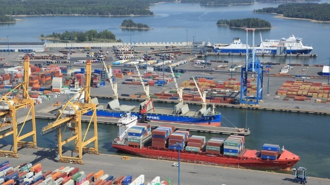 Finnish port strike