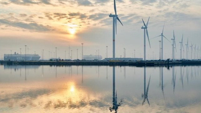 largest windpark power's ro-ro terminal and shore power