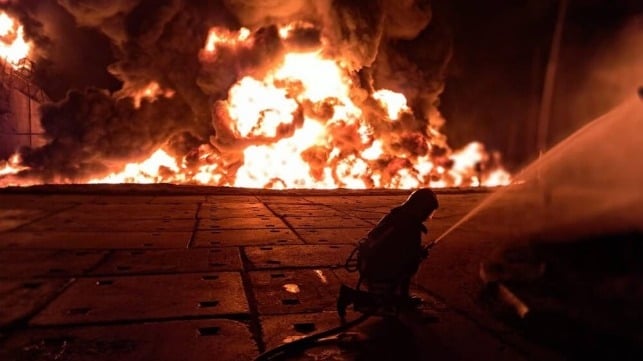 oil terminal attack Ukraine