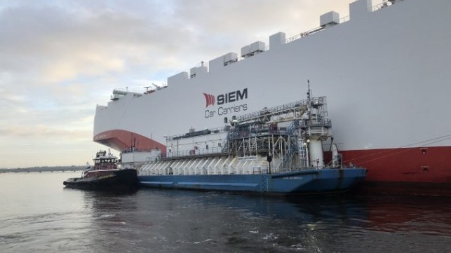 First foreign LNG fueling at JAXPORT