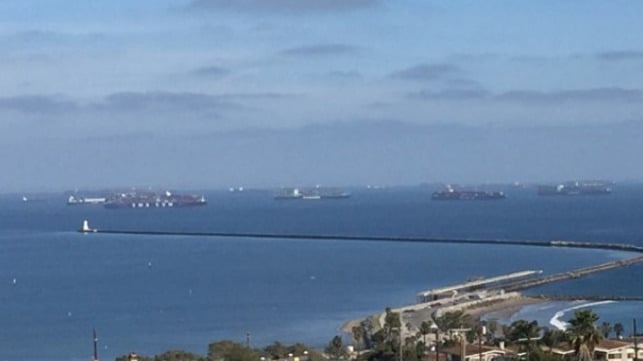 video congestion Southern California ports