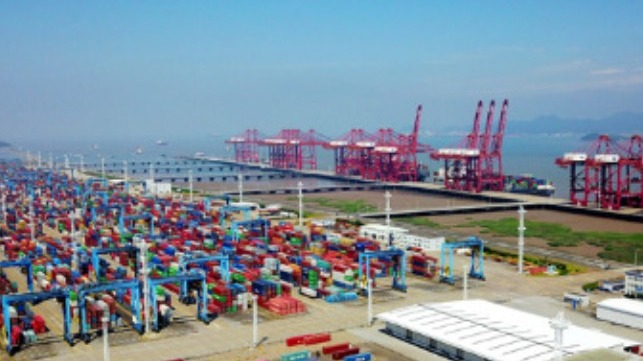 China port distrption from terminal closure