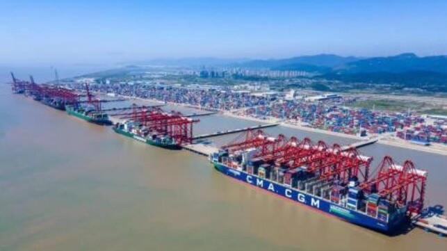 China's Ningbo Zhoushand port lift 30 million containers 