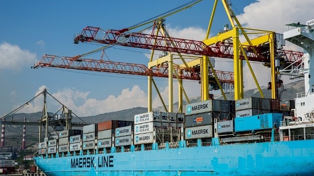 Maersk container ship