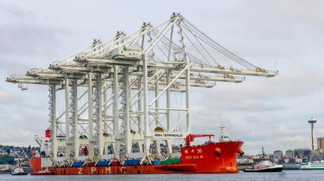 Chinese cranes used for port spying