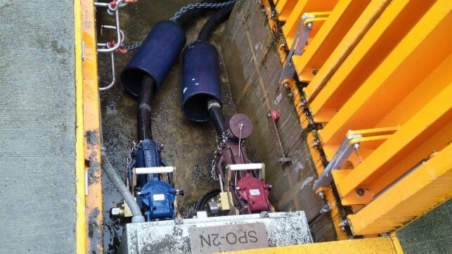 Heavy duty shore-power connection box at a container terminal (Port of Seattle file image)