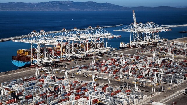 transshipment port
