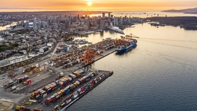 Vancouver container terminal